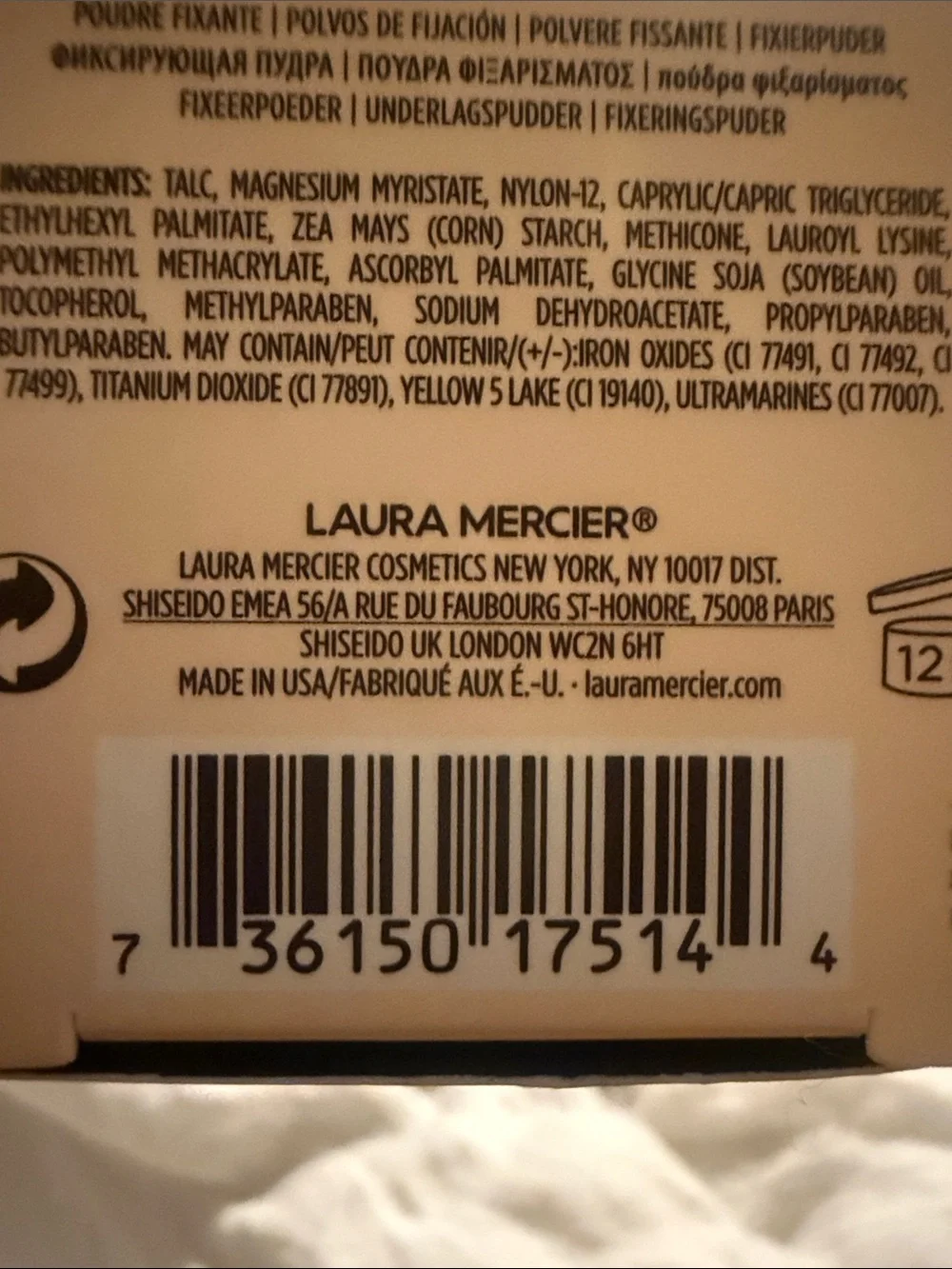laura mercier Translucent Loose Setting Powder - Cream Beige